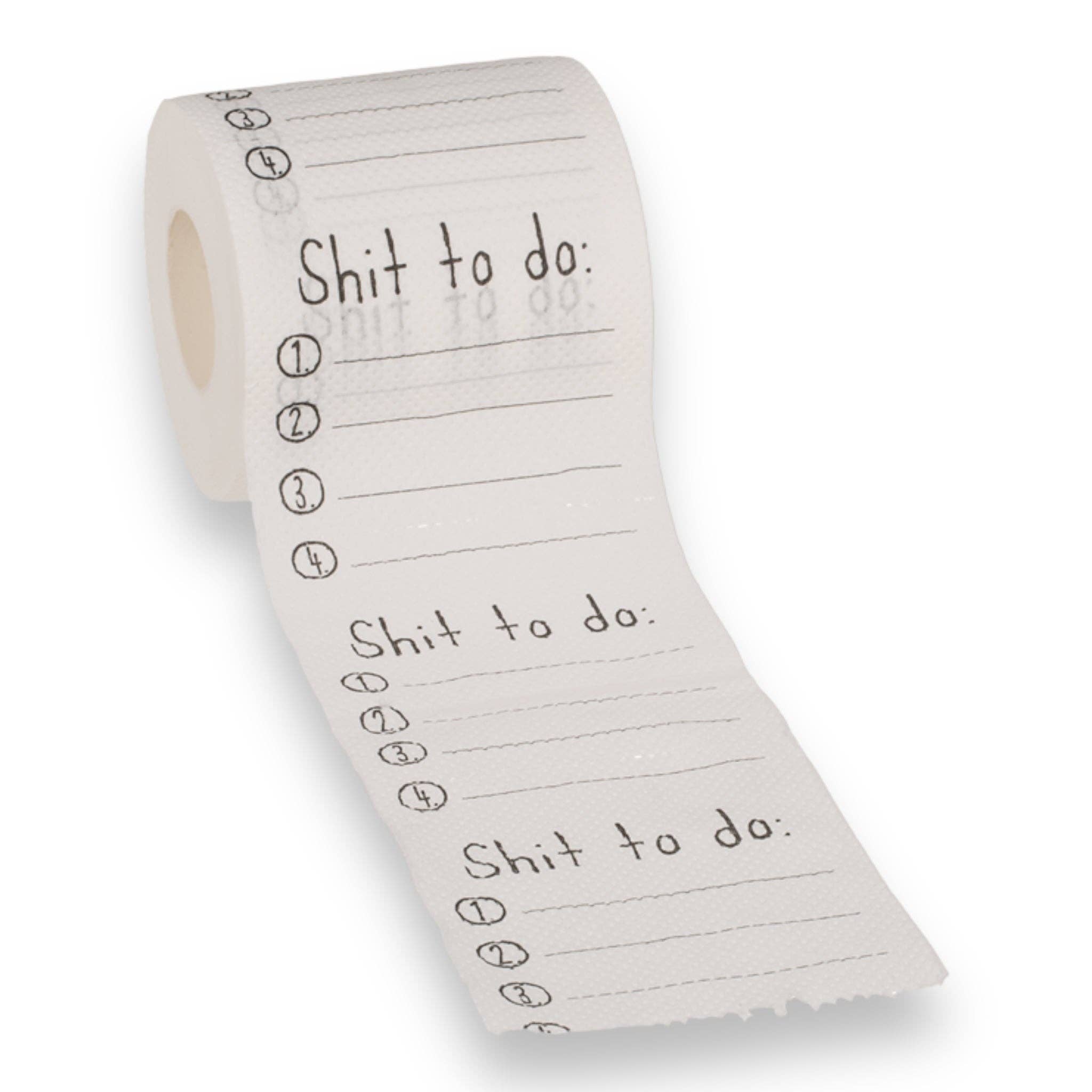 Kinky Pleasure – wholesale Toilet paper – Timmy Toys - B080 - Toilet Paper Roll - Shit To Do - White3