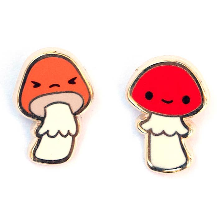 Mushroom Friend Earrings for wholesale by LuxCups Creative