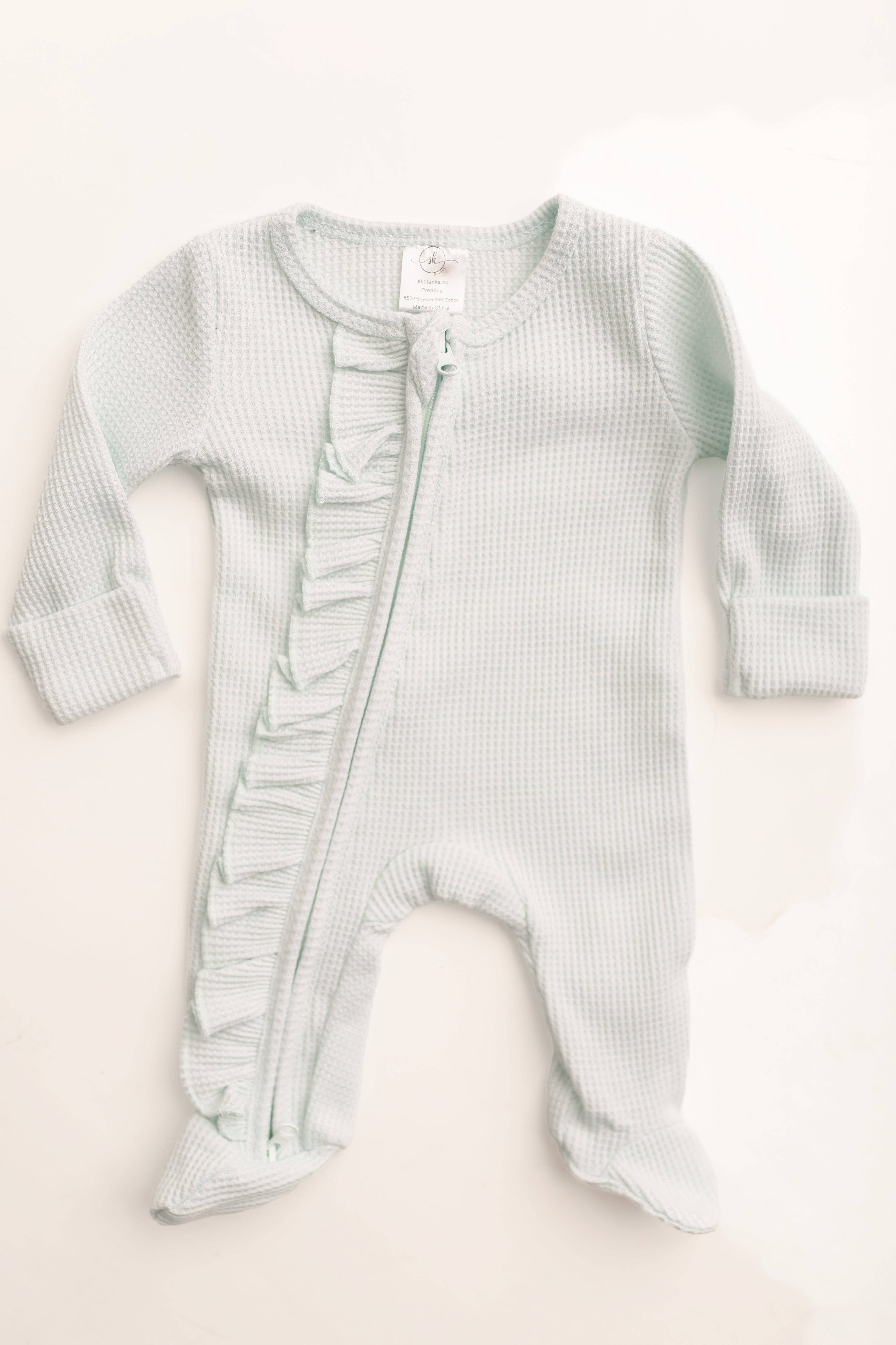 SK Blanks - Wholesale Jumpsuit - Baby - Waffle Footie1