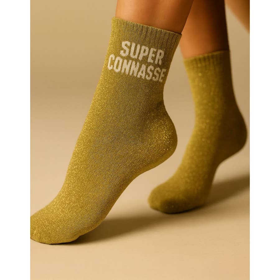 BALOTTI - Wholesale Socks - Women's - Glitter socks SUPER BITCH Funny friend GIFT Christmas0