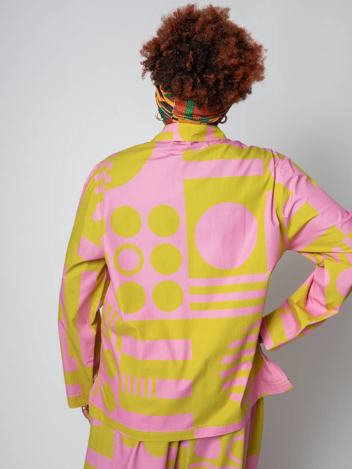 Irregular Sleep Pattern – wholesale Jacket – Women's – Paradox Pyjama Jacket in Wasabi5