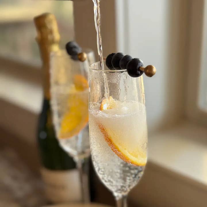 Sweet Divide - Wholesale Cocktail Pick - 3.5" Cocktail & Appetizer Picks - Gold Ball - 400 Ct Bulk1