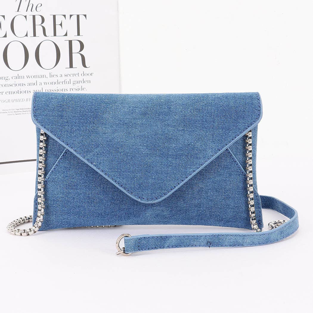 3AM BY H&D ACCESSORIES - Vente Pochette – femme - Pochette enveloppe en denim1