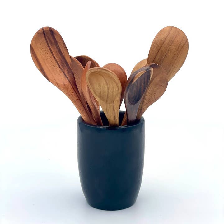 Tropical Hardwood Mini Spoons for wholesale by Women of the Cloud Forest