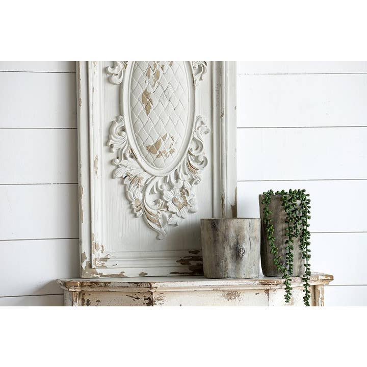 A&B Home Group Inc. - Wholesale Wall Accent - 18x39.5" Large Rectangle Magnesia Wall Panel Art, Cream4