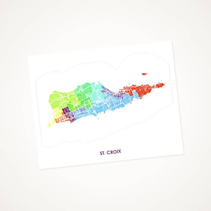 Juanitas St. Croix USVI Kartendruck für den Großhandel von Juanita's Adventures