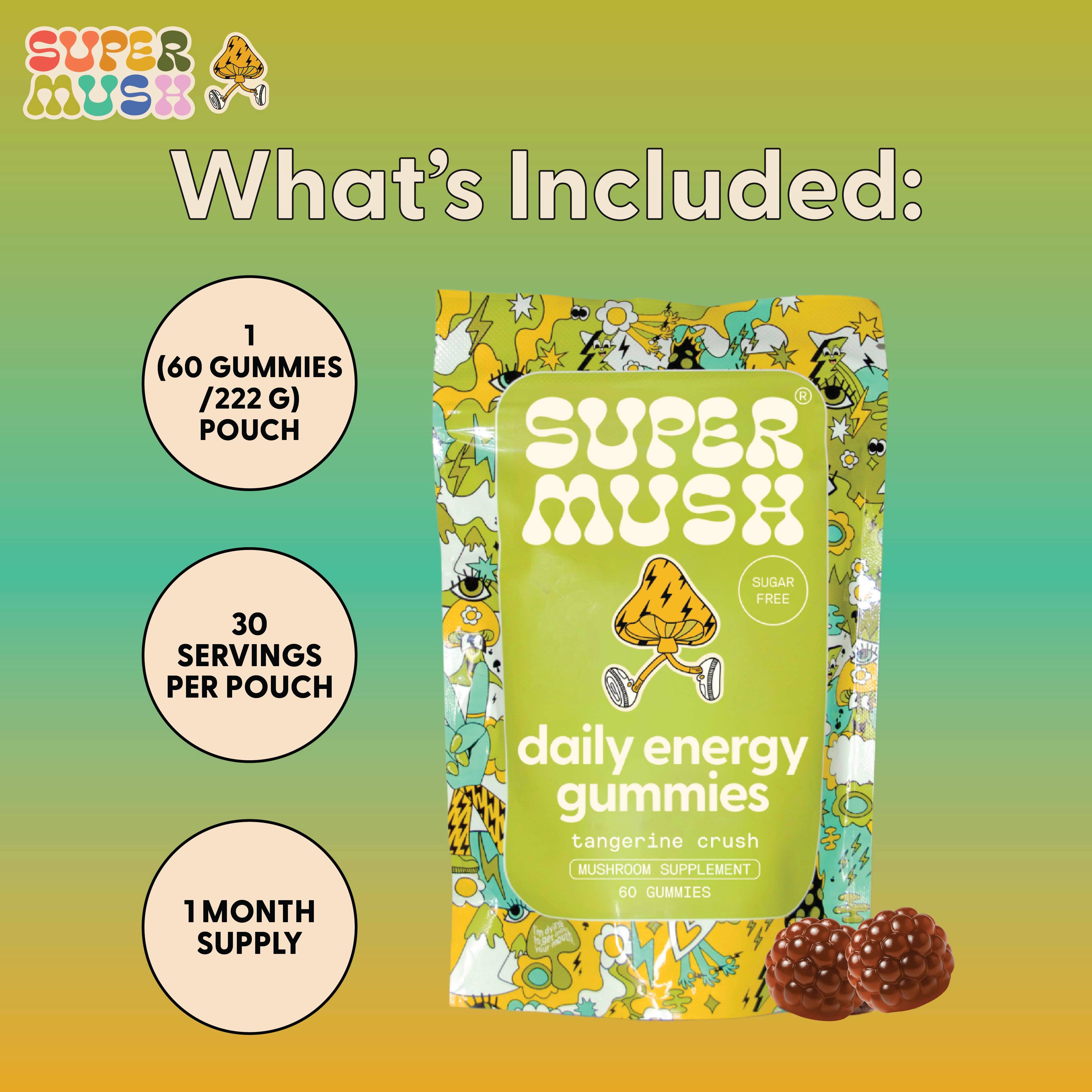 SuperMush - Wholesale Oral Supplement/Vitamin - Daily Energy Gummies7