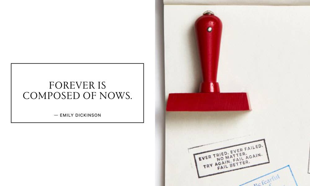 Wms&Co. - Vendita all'ingrosso Timbro in gomma/decorativo - Timbro di Gomma con Citazione Filosofica - Rettangolare35