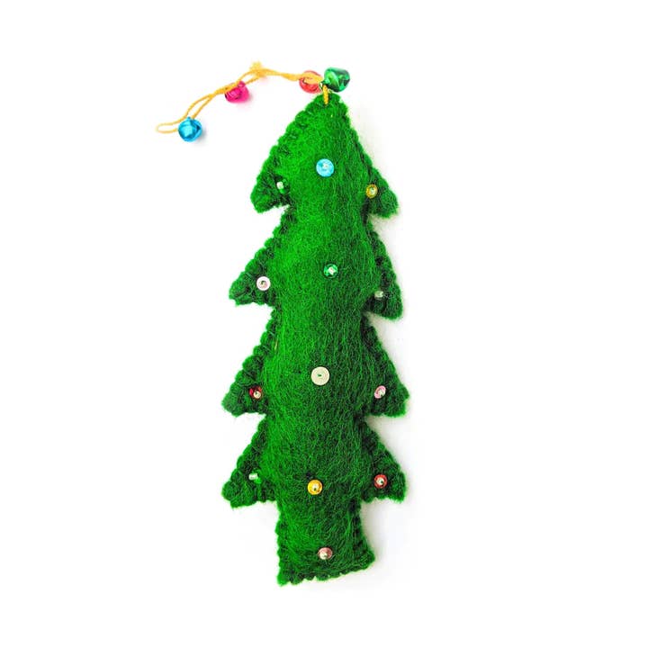 Friendsheep - Wholesale Ornament - King Pine Tree Holiday Eco Wool Ornament
