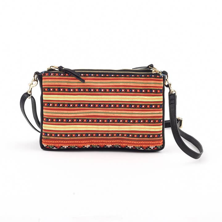 Runway Crossbody Sam Son - Couro Preto por atacado de Rafi Nova