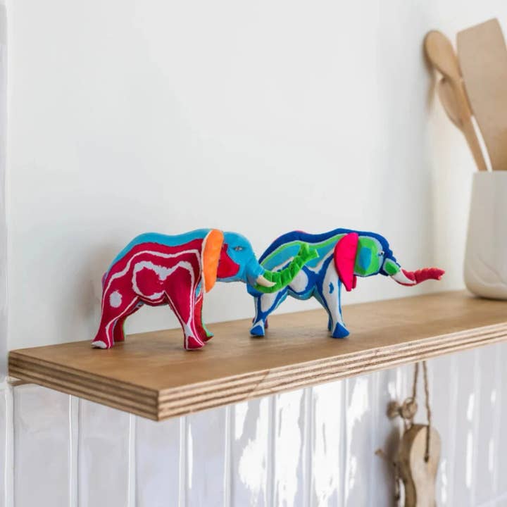 Ocean Sole - Wholesale Sculpture - Kenyan Heritage Elephant Flip Flop Sculpture1