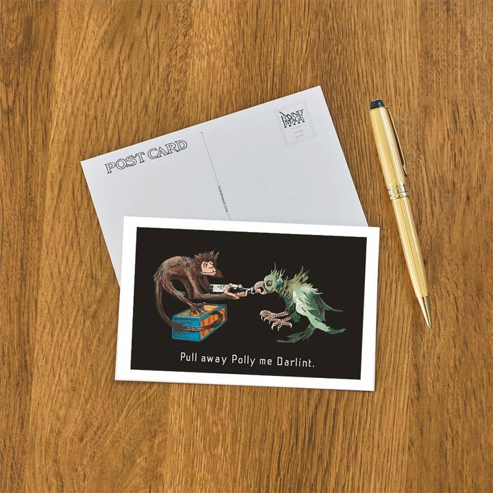 Found Image Press - Wholesale Postcard - Postcard BV-241 Pull Away Polly1