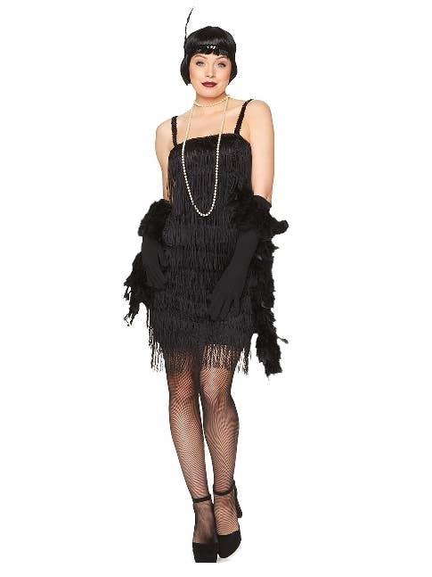 Partychimp - Wholesale Costume - Women's - Black Flapper Dress - Party Costume3