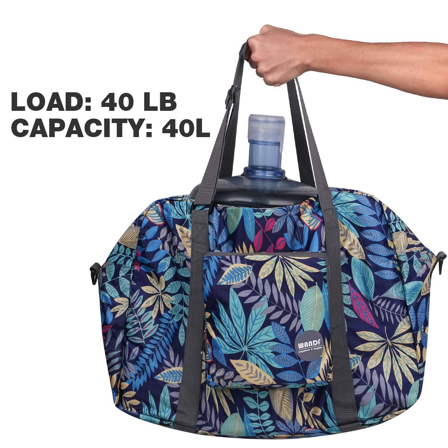 wandf - Wholesale Weekender Bag - Unisex - 40L Travel Duffel Bag Nylon Carry on Weekender Overnight14