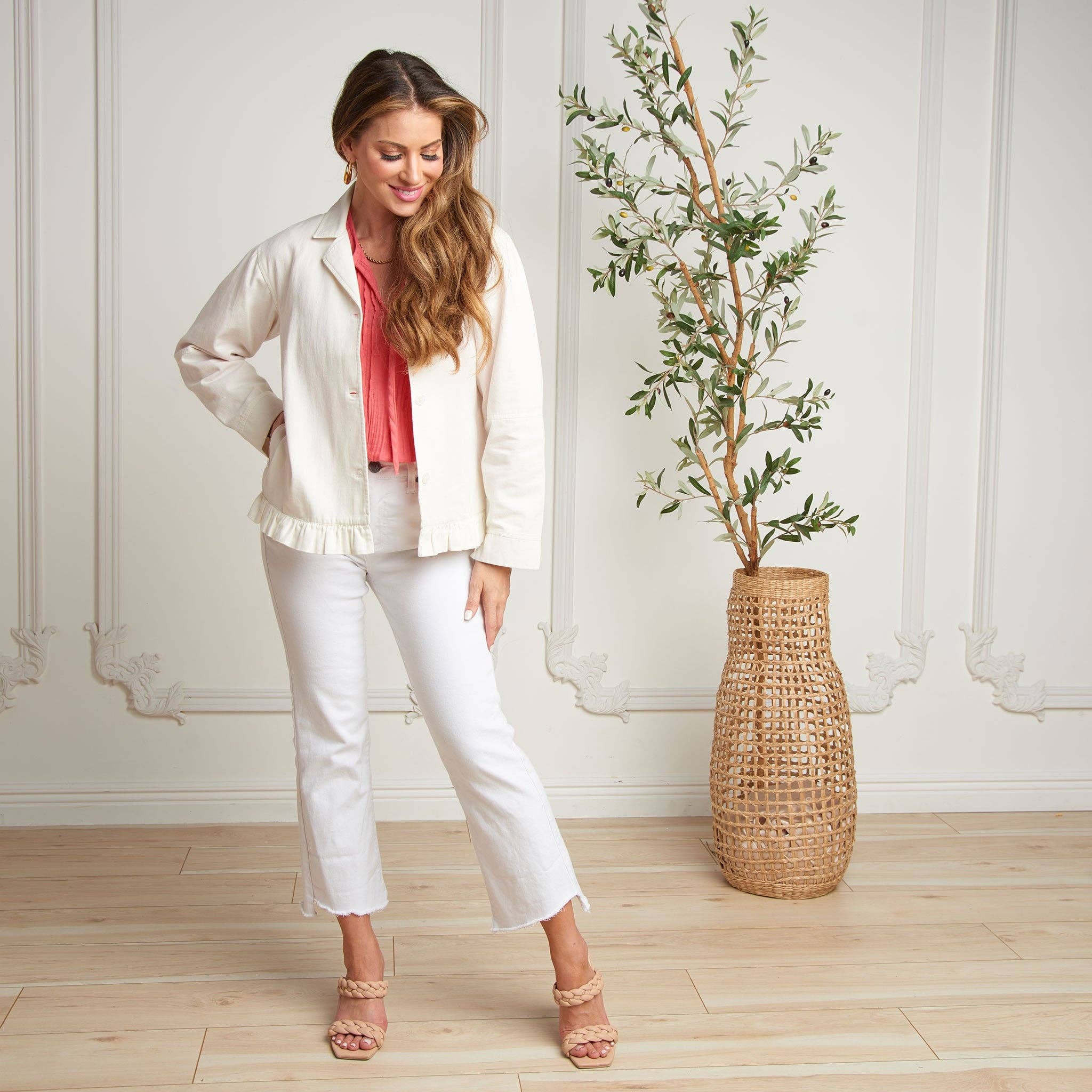 Howard's - Wholesale Jacket - Women's - Billie Lightweight Button Up Cotton Twill Jacket2