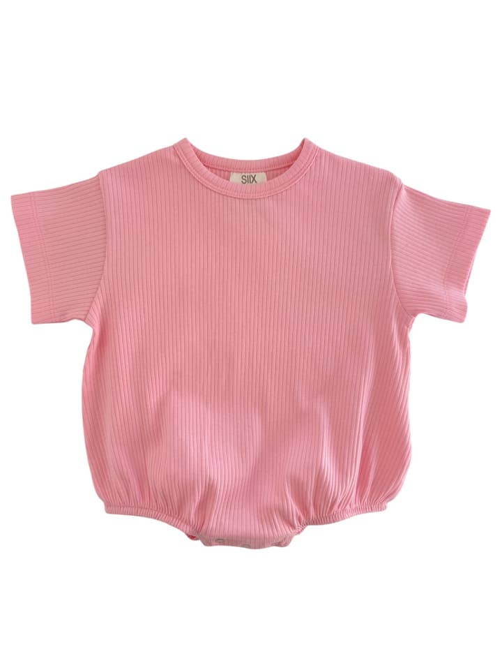 Pink / Organic Ribbed T-Shirt Bubble for wholesale by SIIX Collection