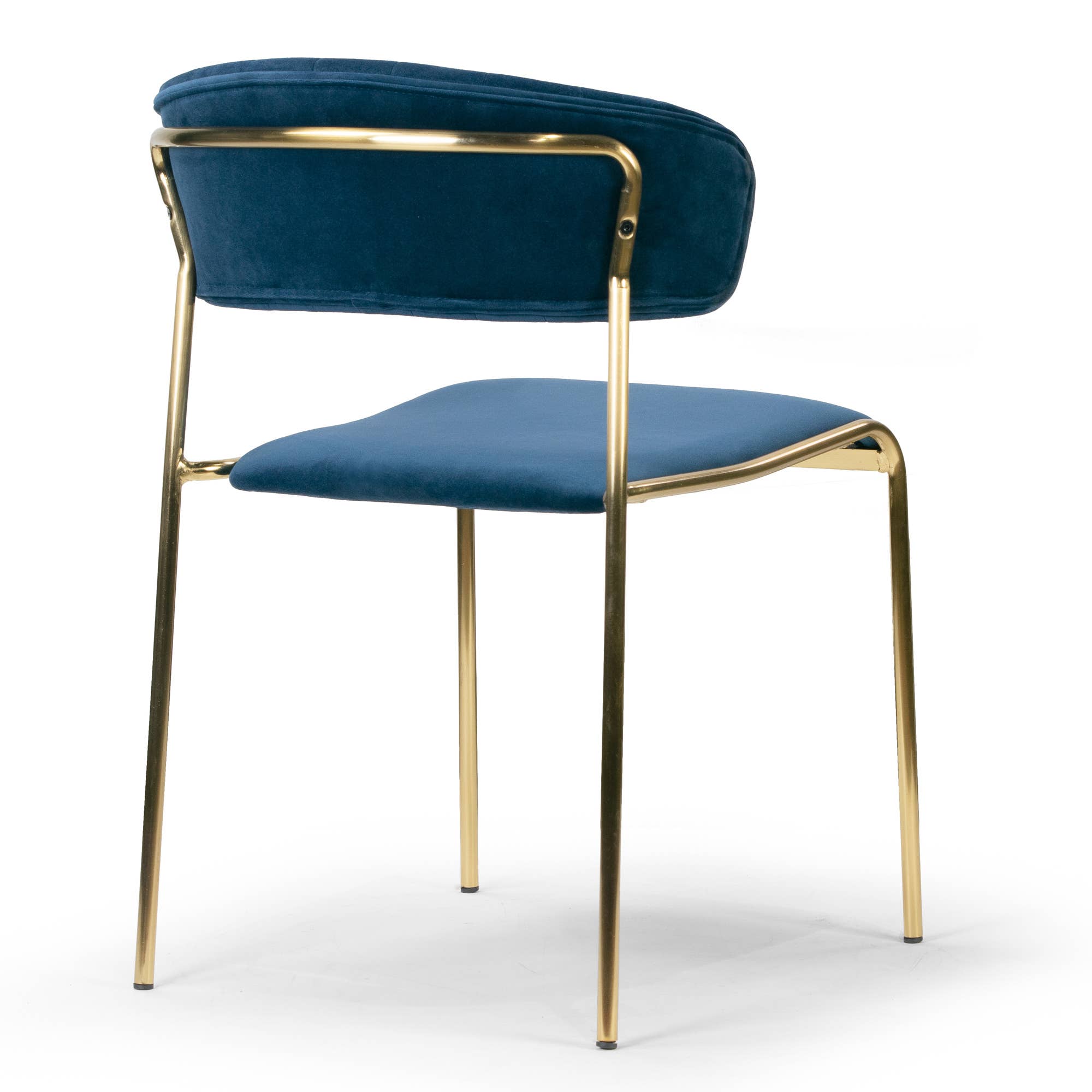 Glamour Home - Wholesale Chair - Set of 2 Andre Velvet Dining Chairs with Golden Legs6