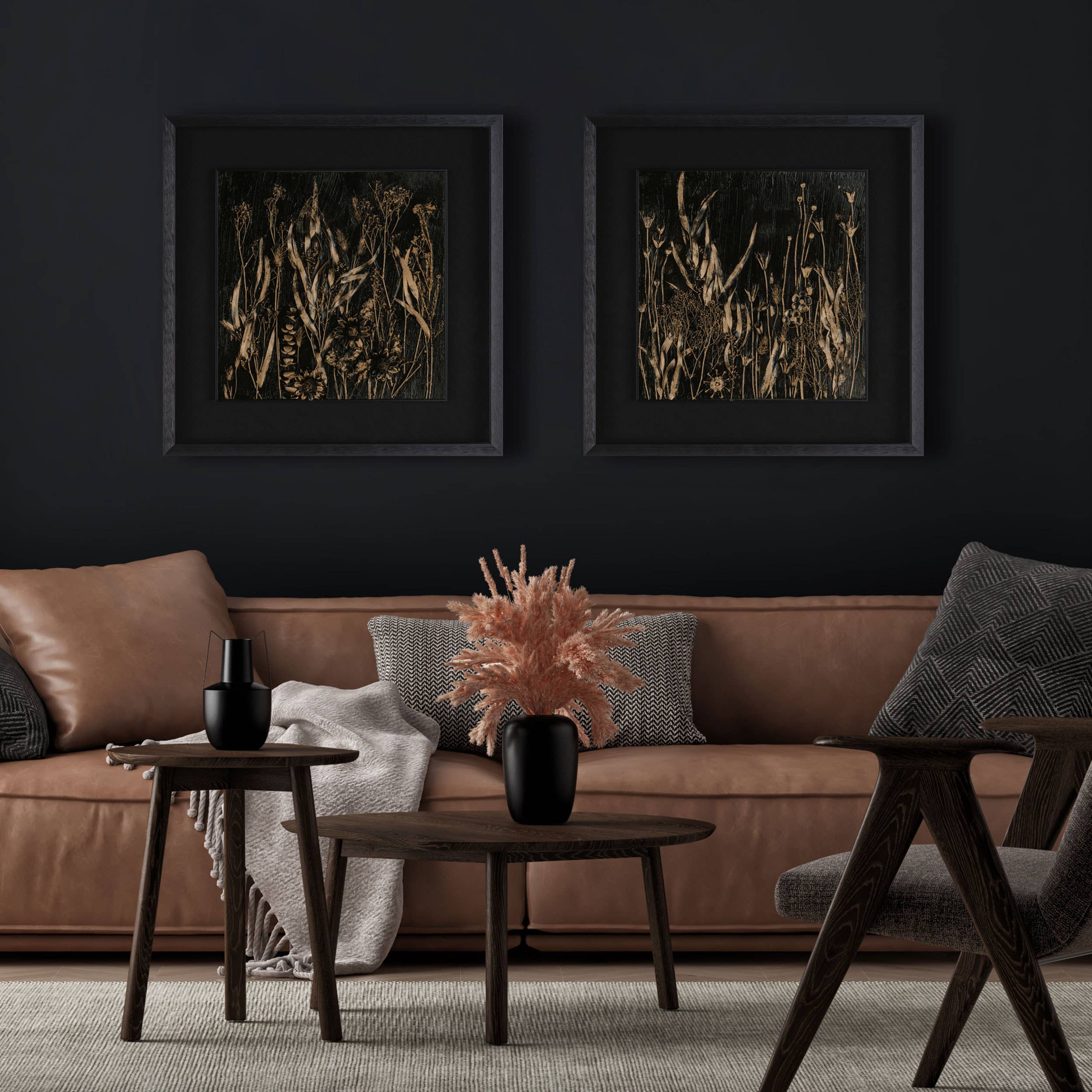 Black Midnight Blossom II, Shadow Box for wholesale on Faire7