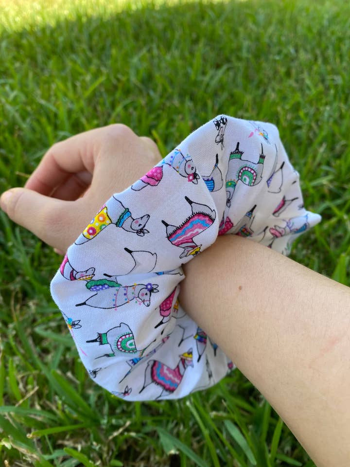 Llama Scrunchie Hair Tie Gift for wholesale by Made Brite Creations