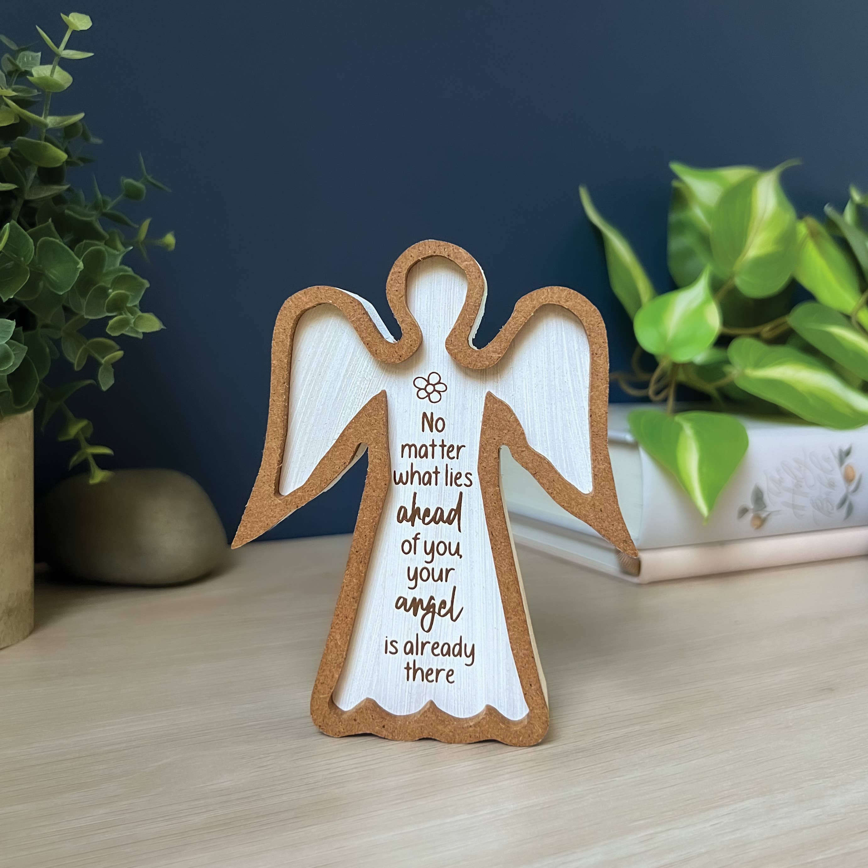 Abbey + CA Gift – wholesale Decorative tabletop object – Framed Standing Angel Plaques5
