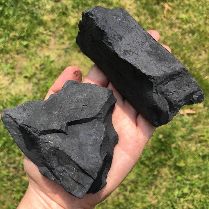 New Moon Beginnings - Wholesale Spiritual Stone/Crystal - Raw Shungite Stone - Rough Shungite from Karelia, Russia