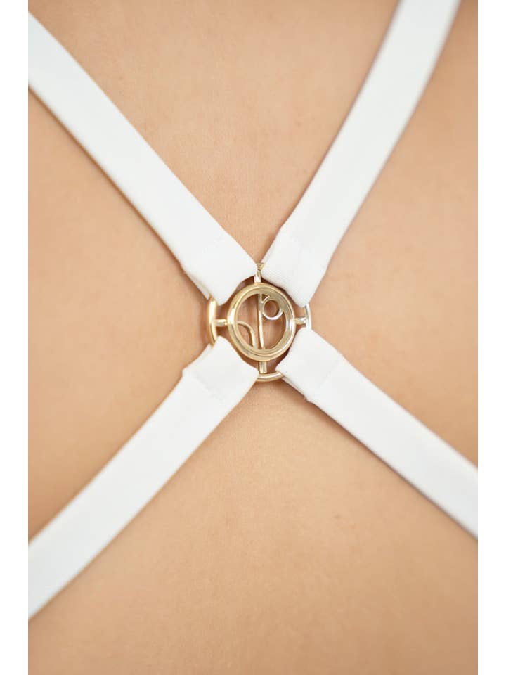 1 People - Wholesale One Piece Swimsuit - Women's - Mykonos JMK - Criss-Cross Swimsuit - Sand3