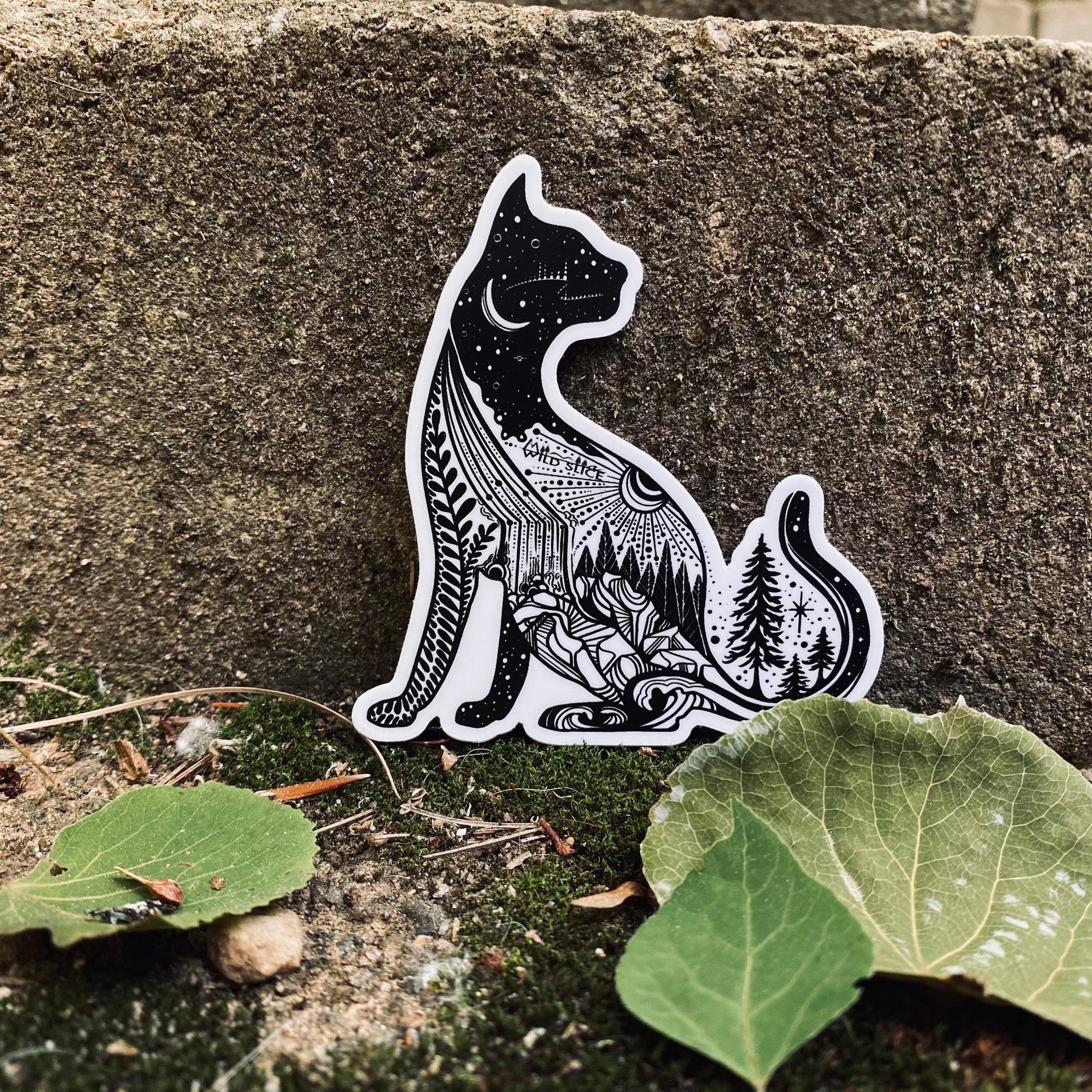 Wild Slice Designs - Wholesale Phone & Laptop Stickers - Cat Sticker 3” vinyl stickers1
