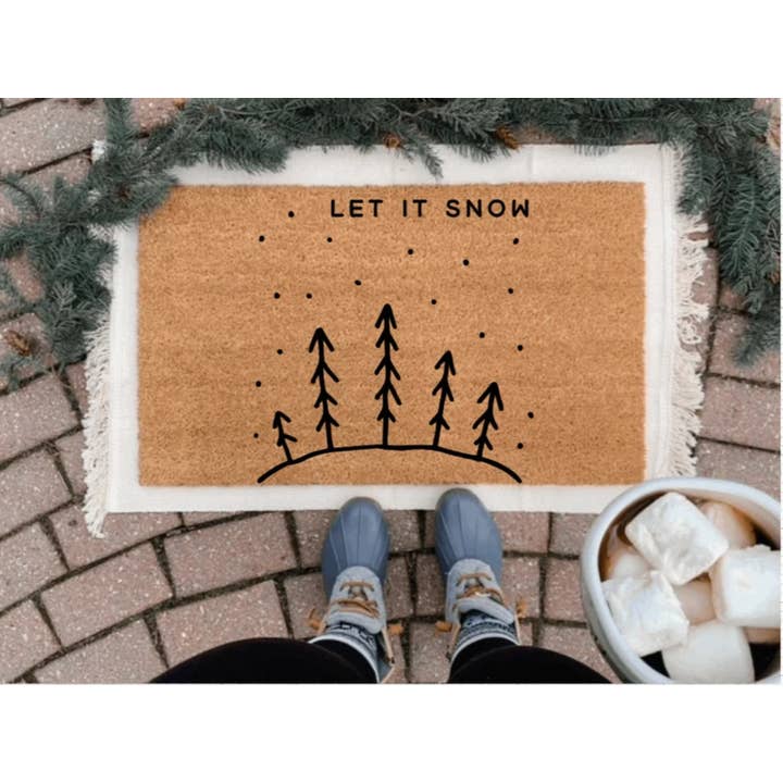 Zerbino natalizio con scritta «Let it Snow» per la vendita all'ingrosso da parte di ShopByThePalms