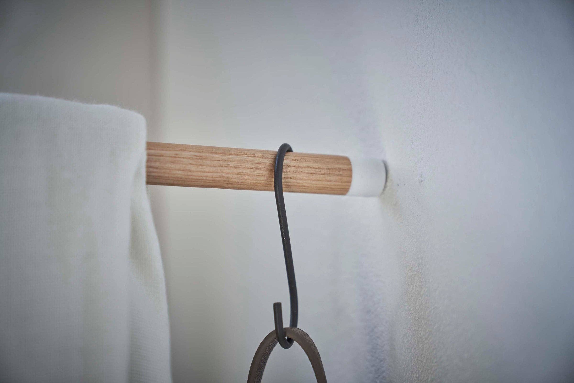Yamazaki Home - Wholesale Coat Rack - Corner Leaning Coat Hanger - Steel + Wood14