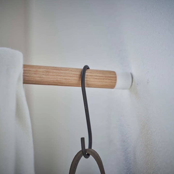 Yamazaki Home - Wholesale Coat Rack - Corner Leaning Coat Hanger - Steel + Wood14