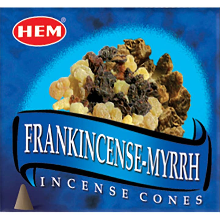 Kheops International - Wholesale Incense - Hem Incense Cones in Display Box 10 Cones Frankincense