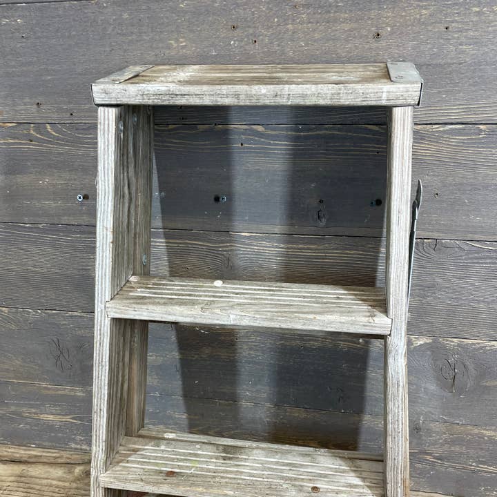 My Amigos Imports - Wholesale Display Shelf - Vintage Small Ladder-Old-16x21x23H inches-Great Display-#5