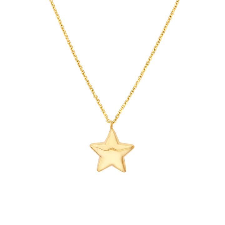 Collier en forme d'étoile en or jaune massif 14 carats avec homard pour la vente par Szul USA LLC