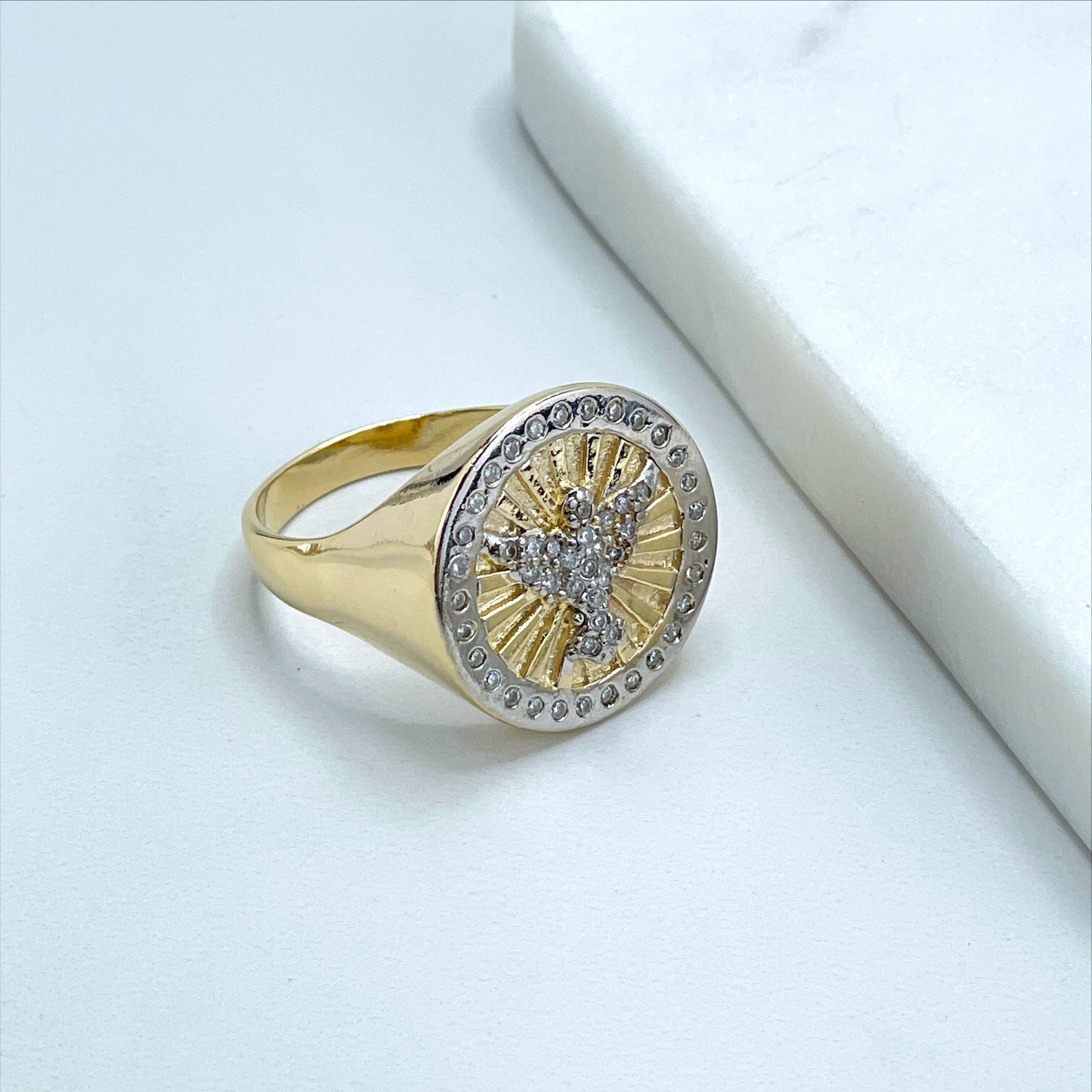 DIJU Jewelry - Vendita all'ingrosso  - Anello da uomo in oro 18k riempito con micro zirconia cubica e uccello in argento riempito, forniture per gioielli all'ingrosso4