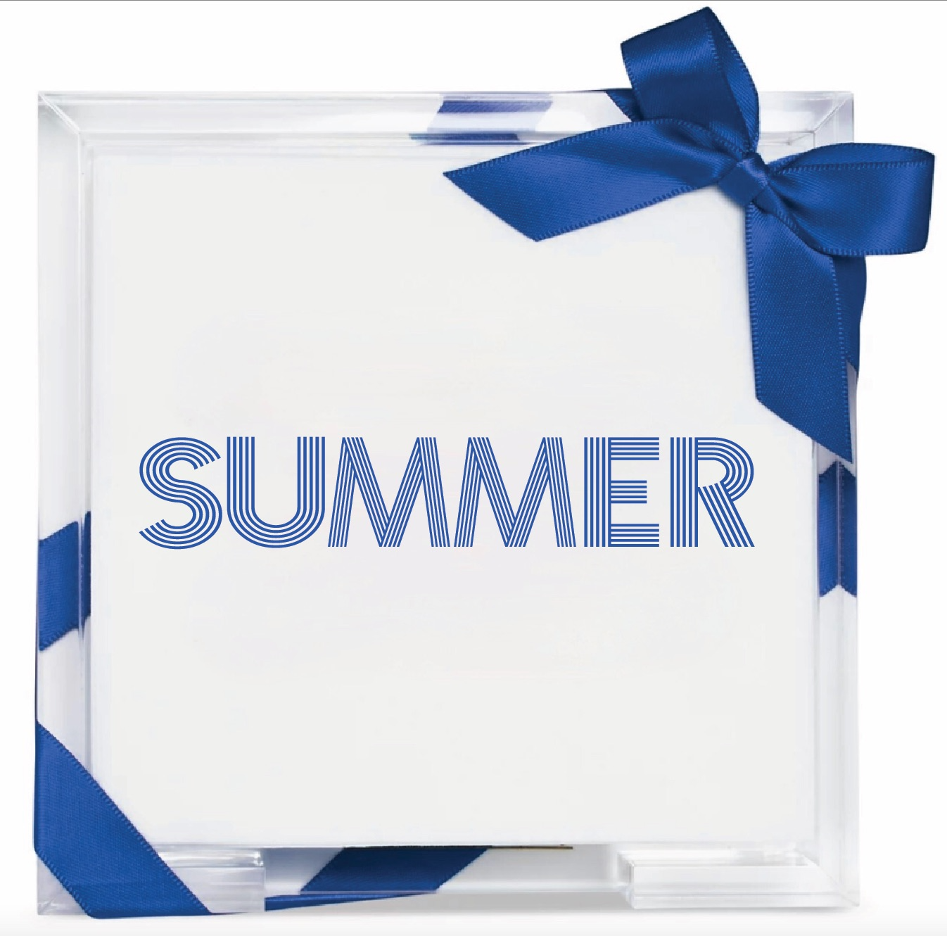 Lined Design - Wholesale Napkin Holder - Acrylic Summer Hostess Sets3