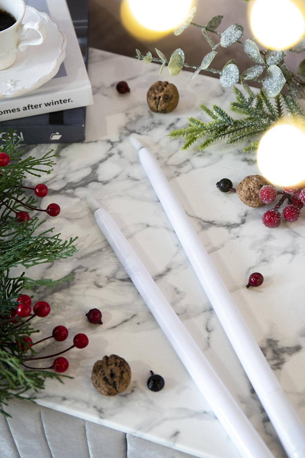 A&B Home Group Inc. - Wholesale Flameless Candle - S/2 15"H LED White LED Taper Candles with Remote Timer3