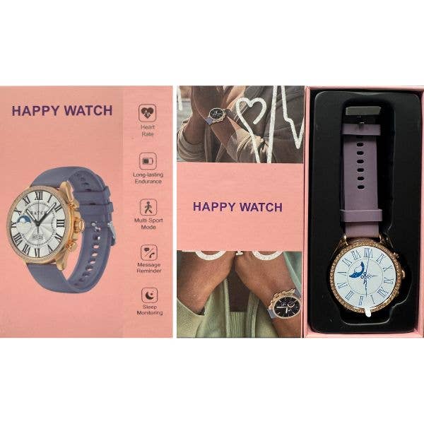 St. Louis Wholesale LLC - Wholesale Wrist Watch - Women's - Smart Watch - Pink Box Style -CTR- Pedometer, Step Monitor