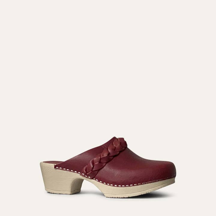 Chianti Lotta Clogs in Chianti-Burgunder für den Großhandel auf Faire