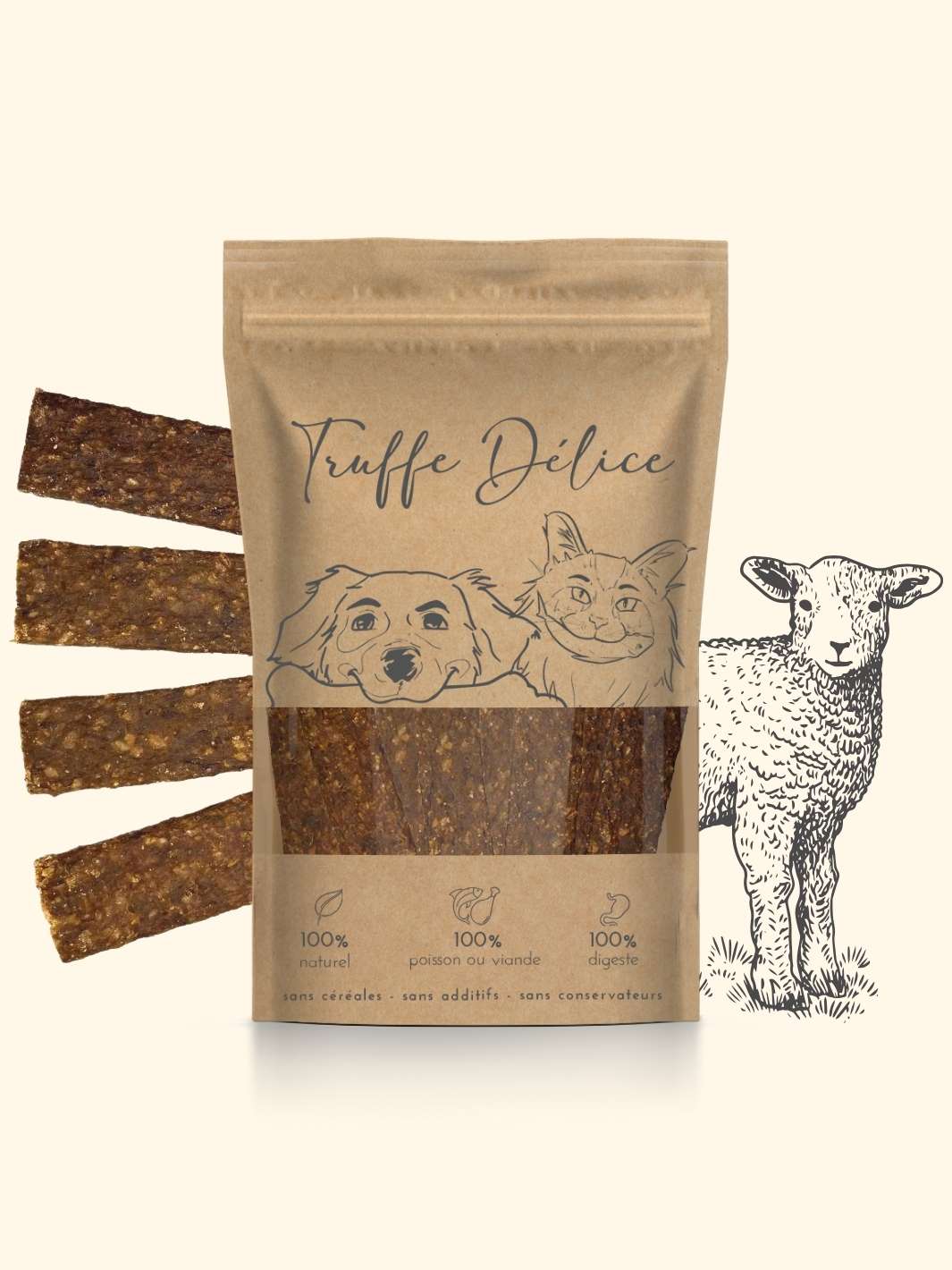 Truffe Délice – wholesale Pet treats – Dog – Lamb chops0
