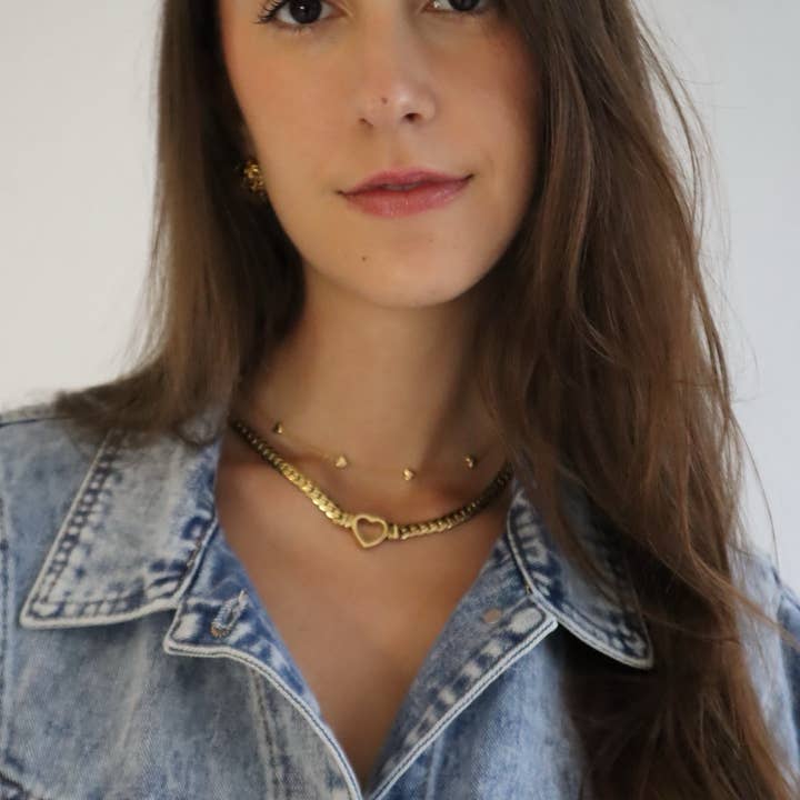 Sahira Jewelry Design – Colar pingente/pendente por atacado – Colar Coração Esme4