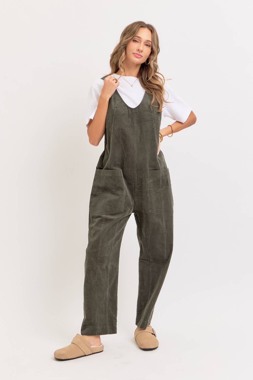 Sweet Lovely by Jen - Wholesale Overalls - Women's - PULL-ON-STYLE CORDUROY OVERALL JUMPSUIT52