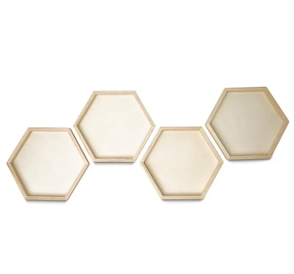 Woodpeckers Crafts - Wholesale Decorative Tray - 6" Hexagon Tray1