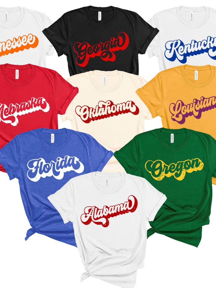 Anpassad Groovy State Tee för wholesale av American Threadz Apparel