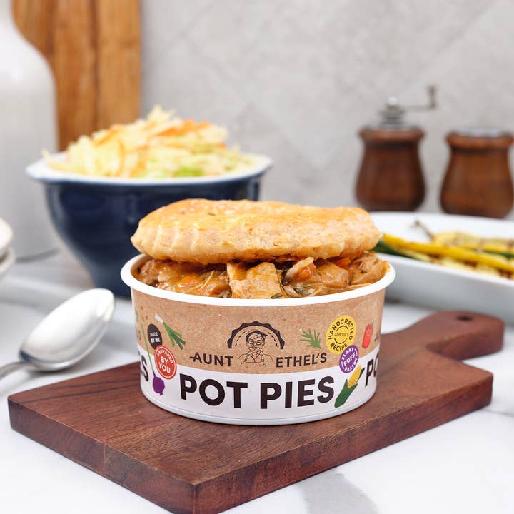 Aunt Ethel's Pot Pies - Wholesale Shelf Stable Prepared Meal - Roasted Chicken Pot Pie