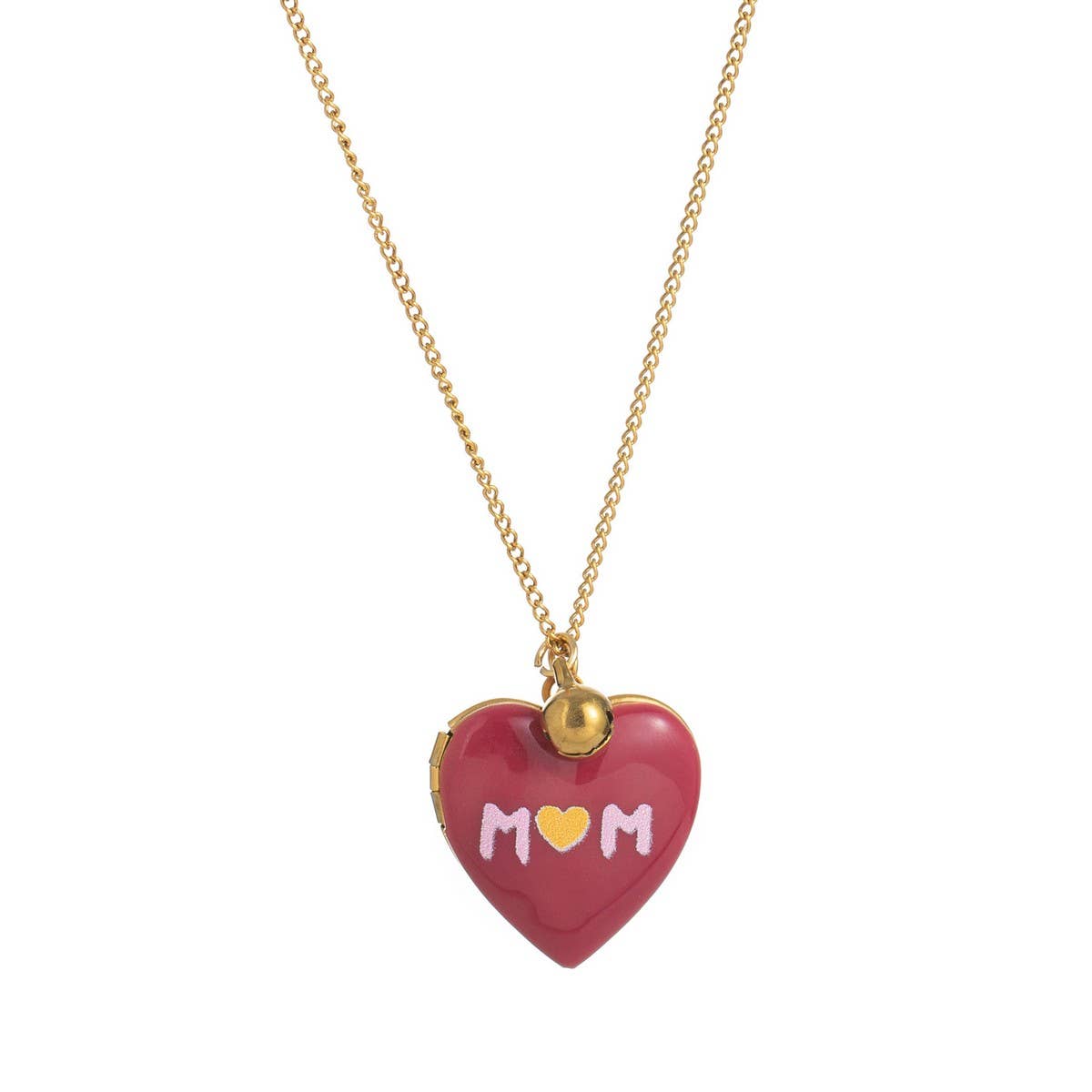 ACCITY - Wholesale Pendant/Charm Necklace - Heart Locket Oval Photo Necklace Gold Plated_CWMM39190