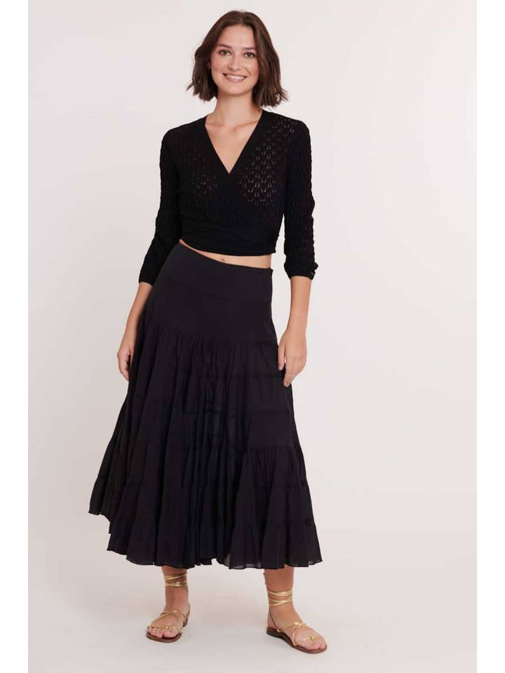 DERHY - Wholesale Skirt - Women's - FLAMENCO plain cotton long skirt14