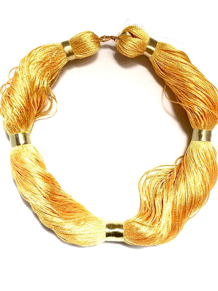 Collana Giallo String, Collezione Venezia per la vendita all'ingrosso da parte di David&Martin Jewellery