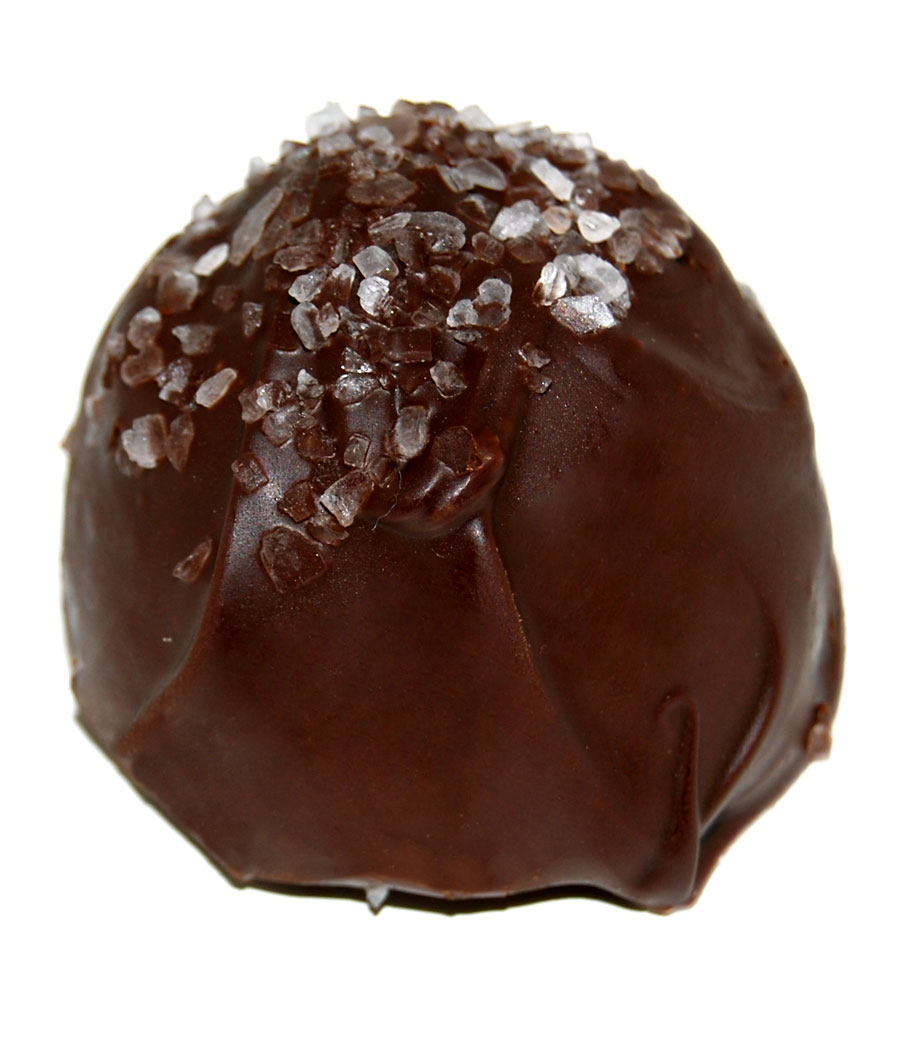 Queen Bee Gardens - Wholesale Chocolate Covered Sweets - Dark Sea Salt organic chocolate Truffles2