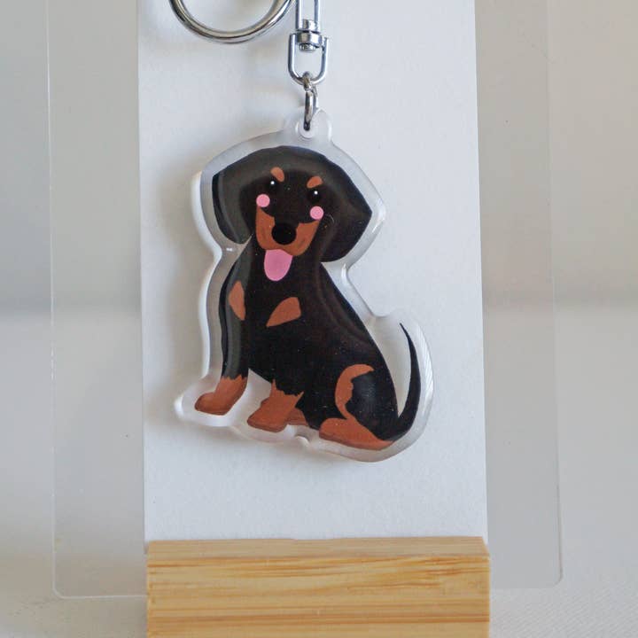 kiwi & WILLOW - Wholesale Keychain - Unisex - Dachshund Epoxy Keychain6