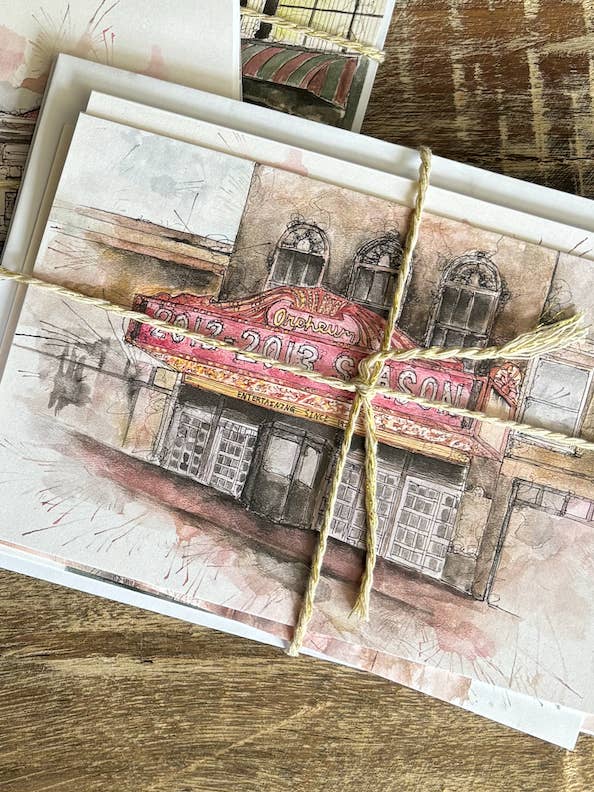 Set di cancelleria Orpheum Theatre per la vendita all'ingrosso da parte di Blake Art Collective